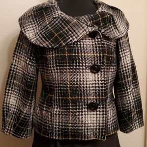Mossimo Wool Plaid Coat